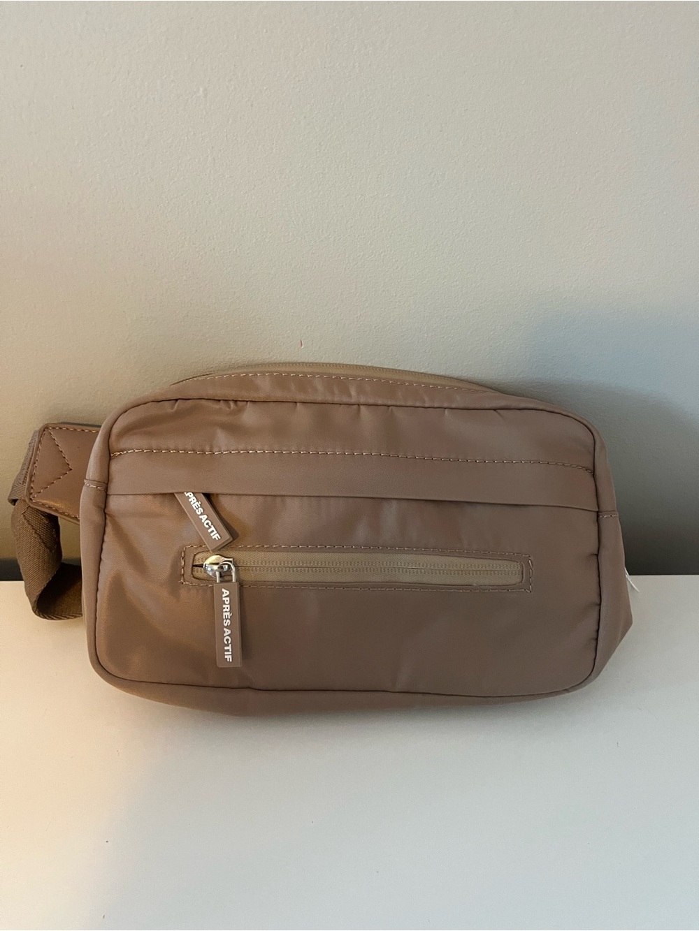 Men's Beige Crossbody Sling Bag
